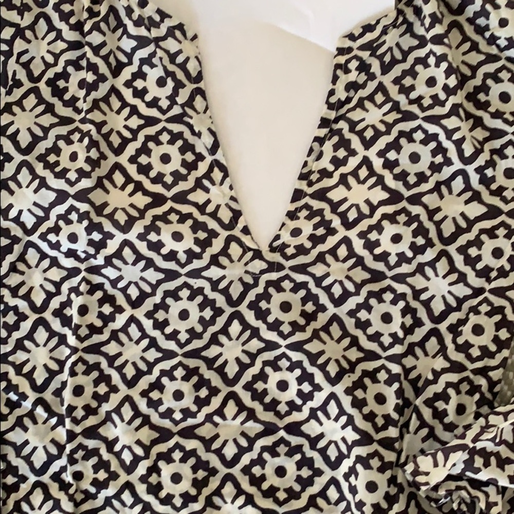 Roberta Roller Rabbit brown pattern tunic S - Picture 2 of 4